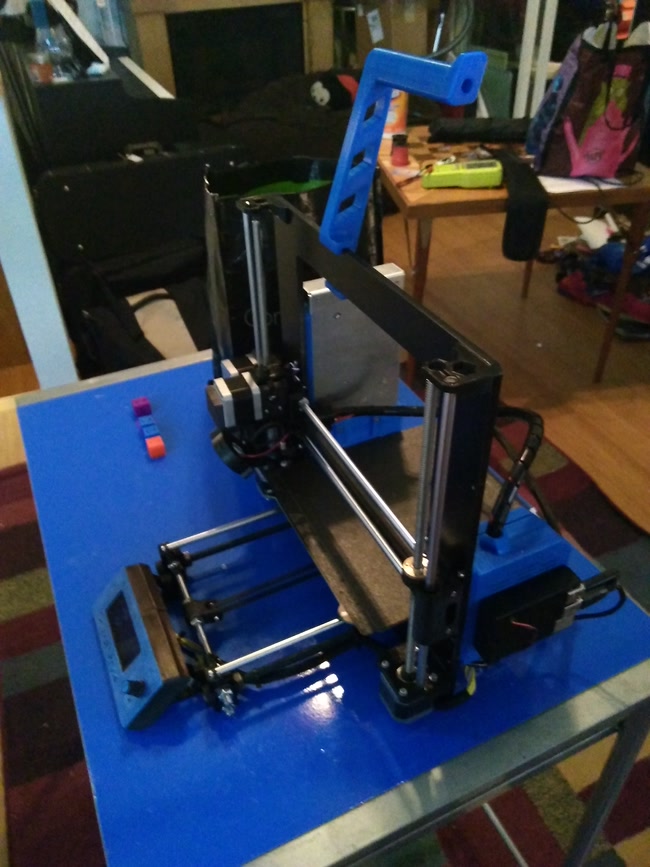 The finished printer from the right.