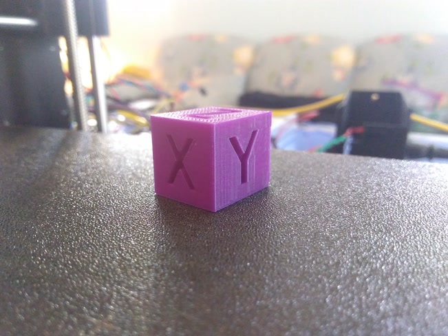 The very first print off my DIY i3!